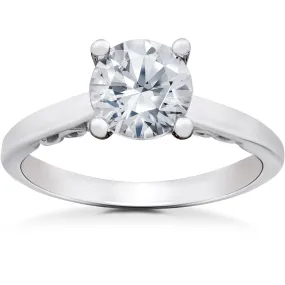 1 1/2 ct Lab Created Eco Friendly Diamond Gabriella Engagement Ring 14k White Gold