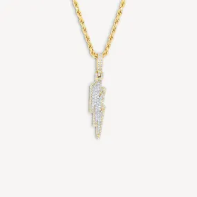 10K Lightning Bolt Necklace
