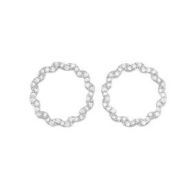 14KT WHITE GOLD DIAMOND (1/2CTW) EARRING