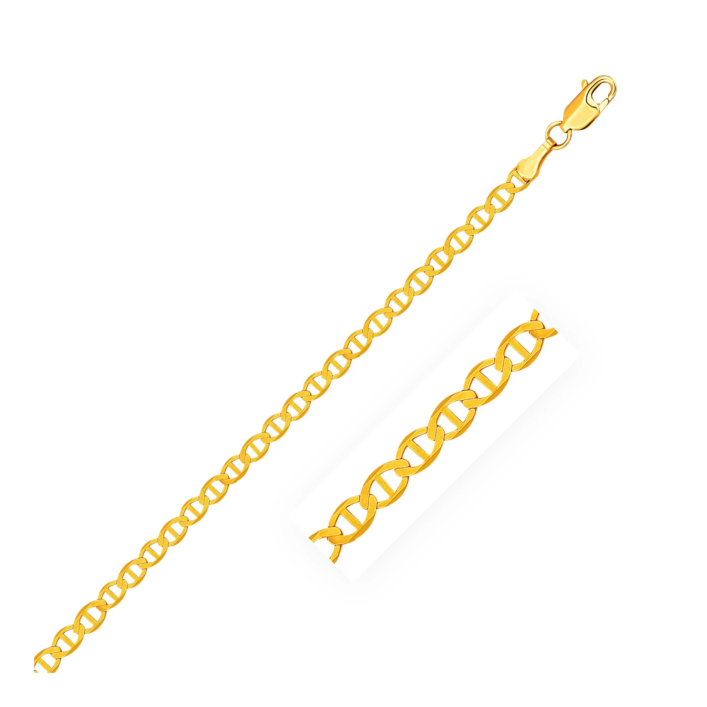 3.2mm 14k Yellow Gold Mariner Link Chain-rx34954-20