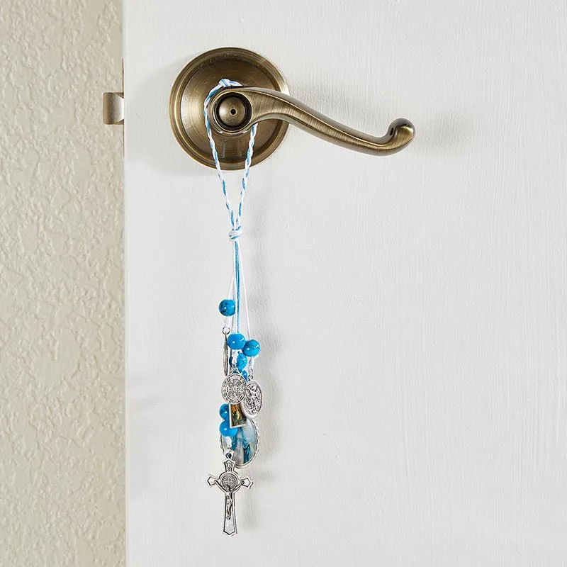 Blessed Mother/St. Benedict Home Blessing Hanger