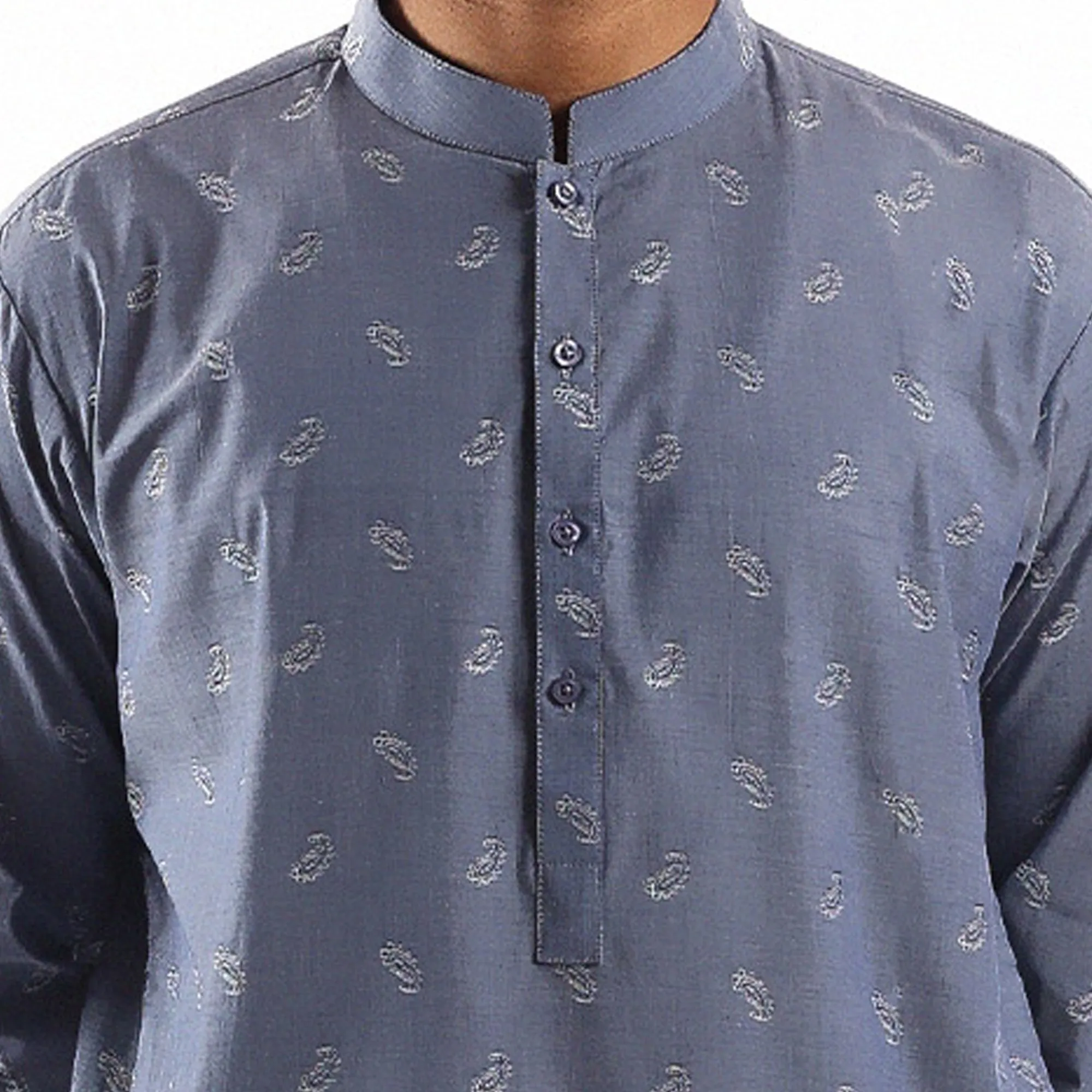 Blue Booti Print Kurta