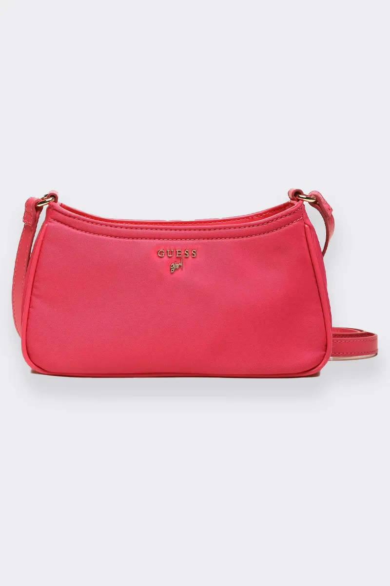 BORSA RIGIDA CON TRACOLLA FUCSIA
