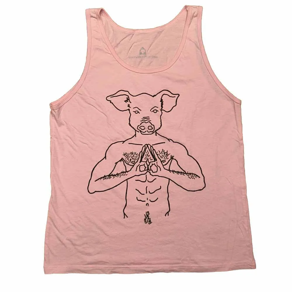 Brian Kenny Pig Head Black Print Tank