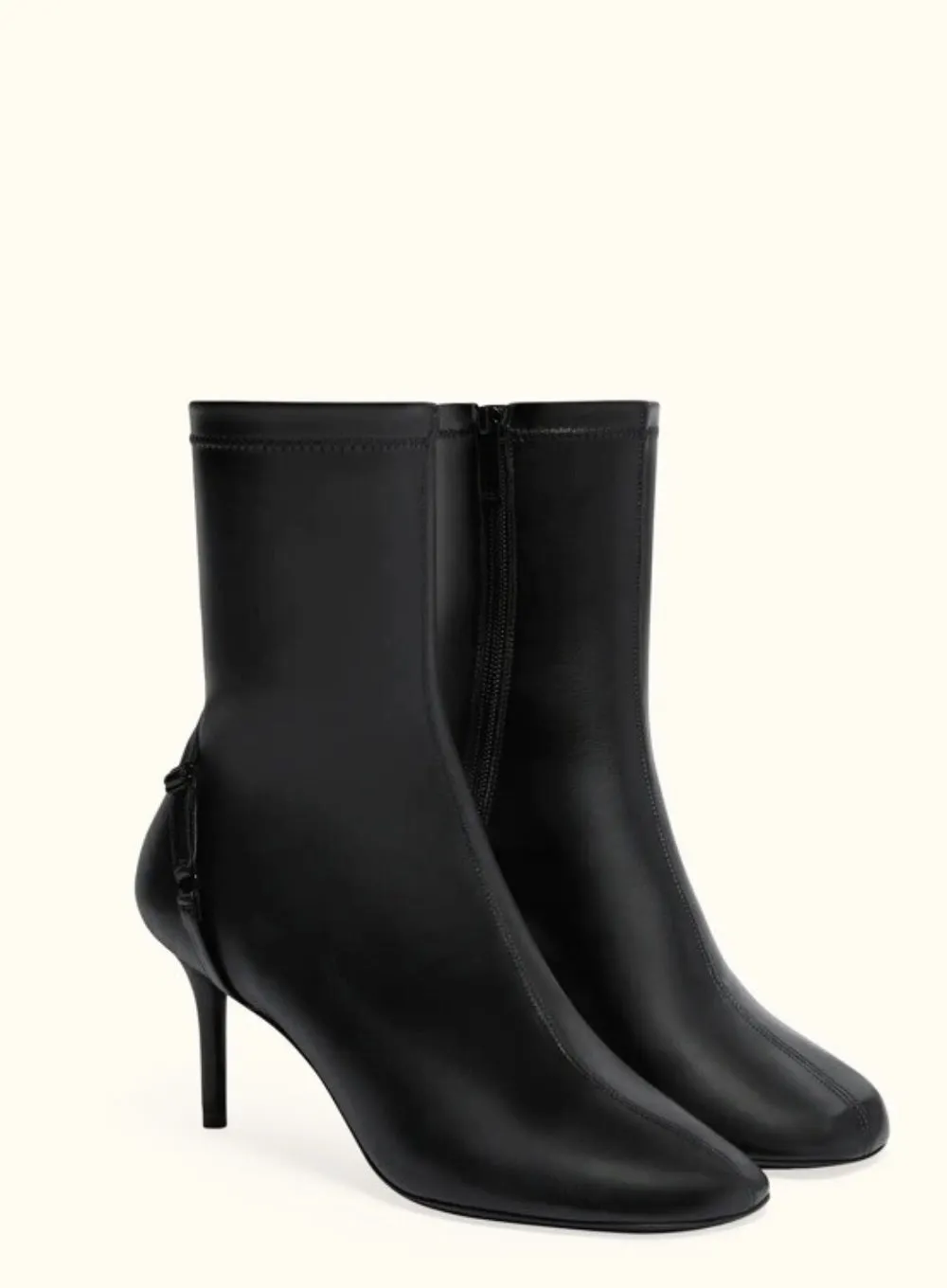 COURRGES | Oblique Strap Ankle Boots