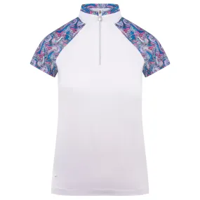 Daily Sports Hype Ladies  Polo Shirt White