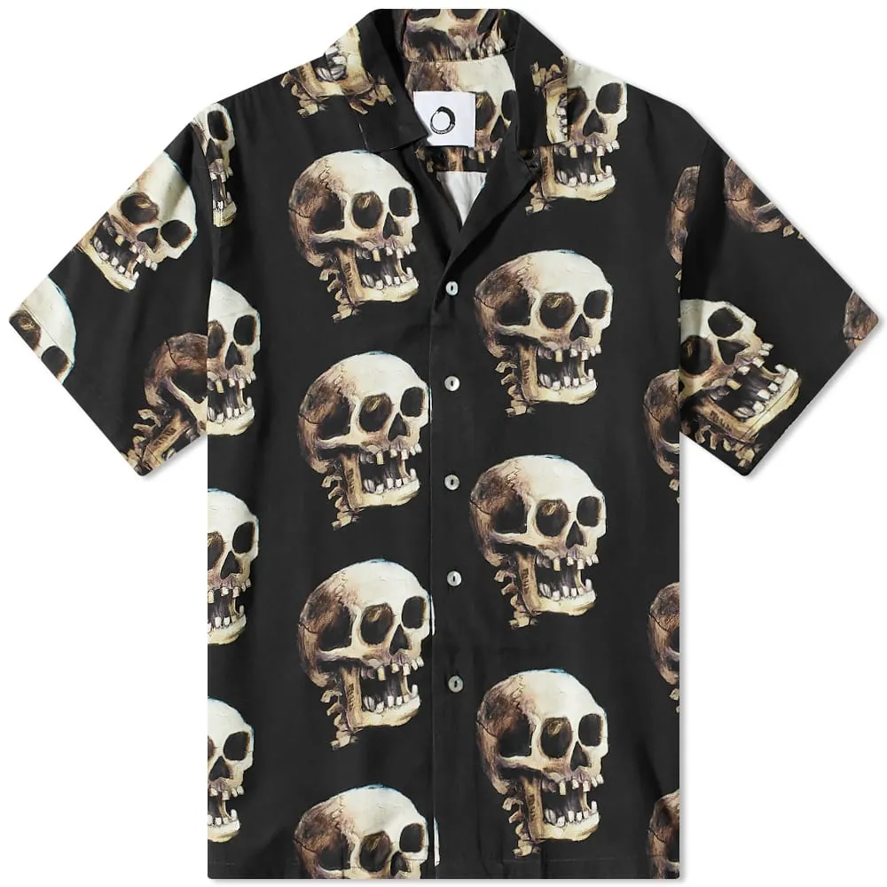 Endless Joy Skulls Print Vacation ShirtBlack