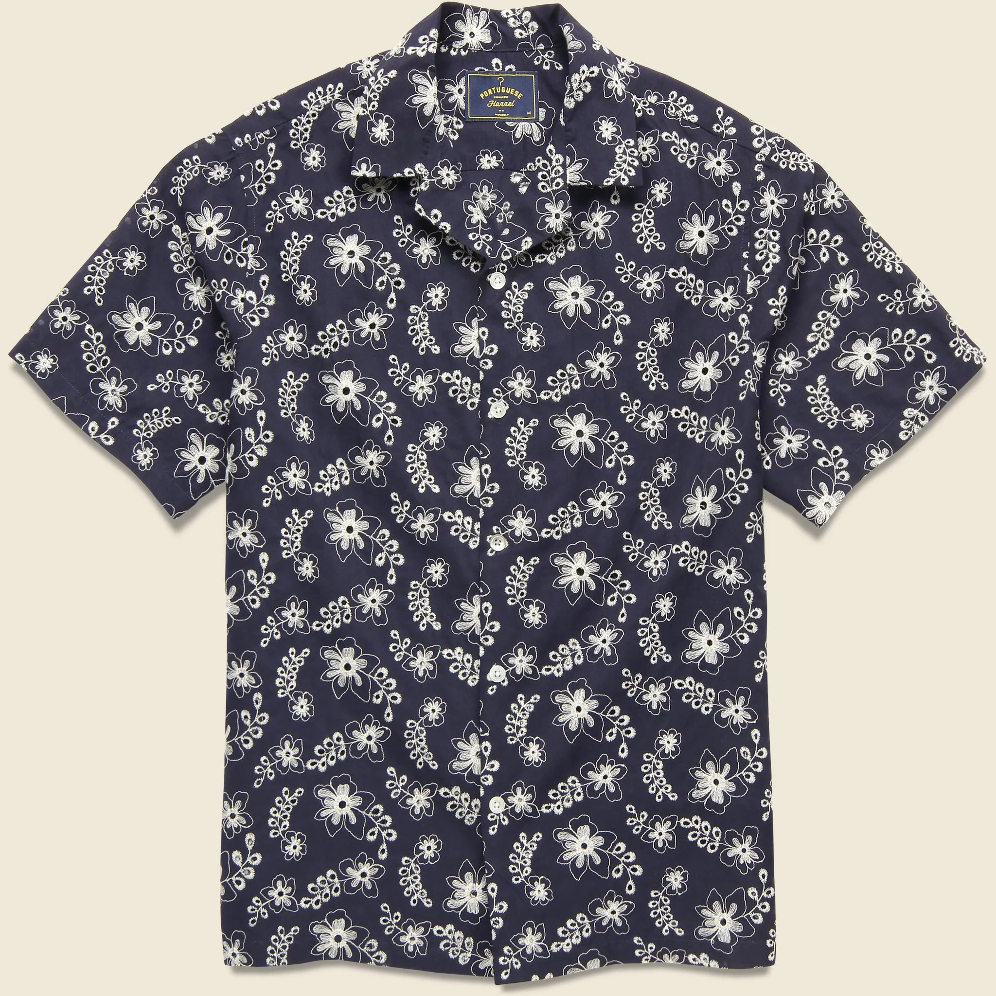 Folklore Camp Shirt - Navy