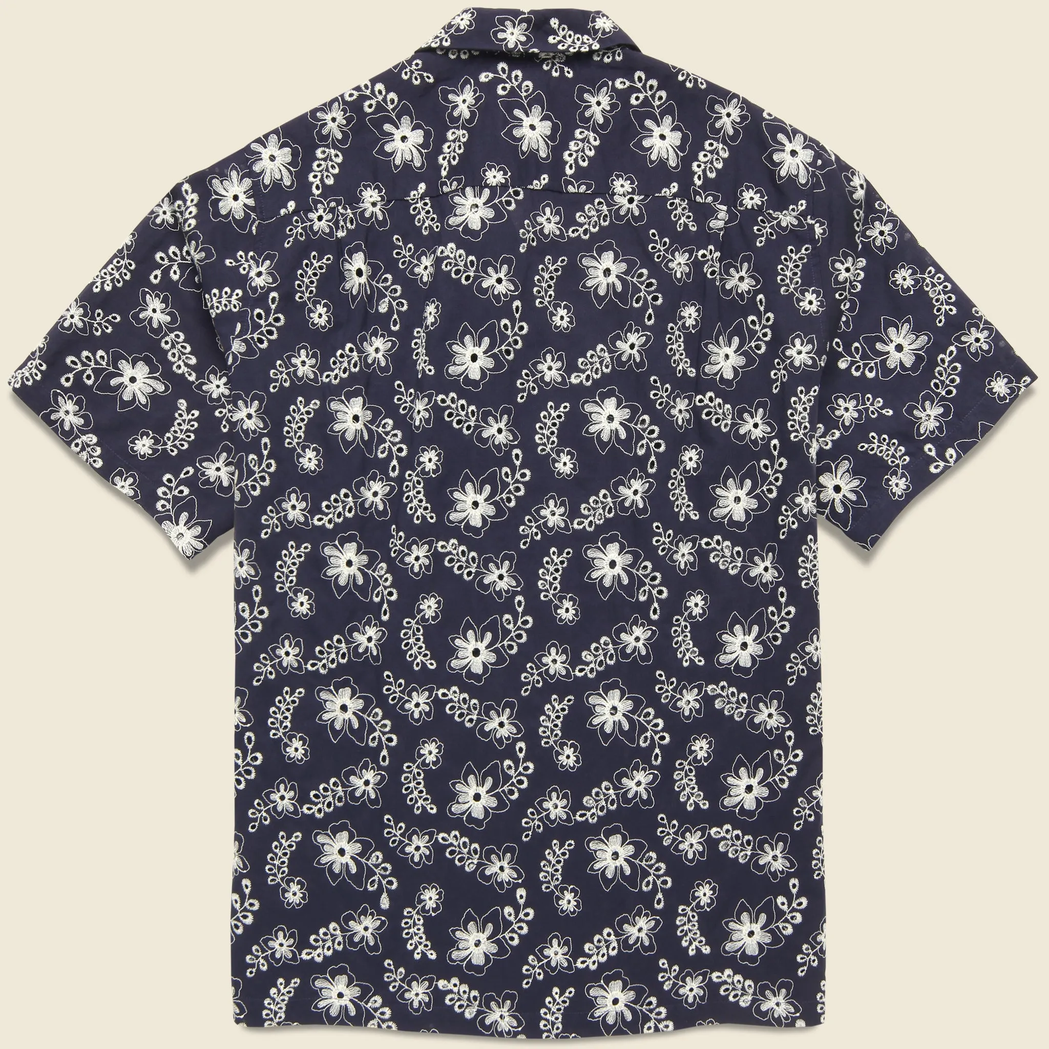 Folklore Camp Shirt - Navy