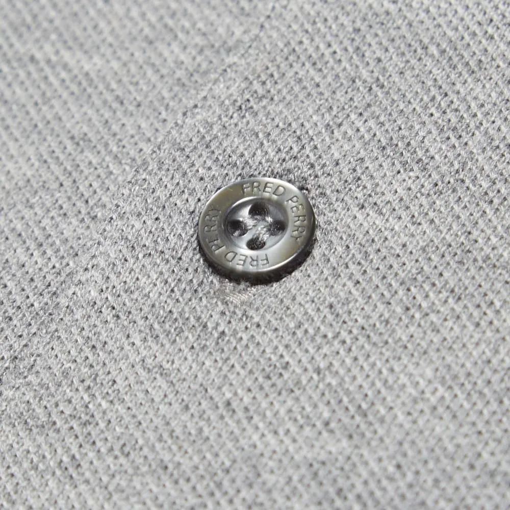 Fred Perry 45's Vertical Print PoloSteel Marl