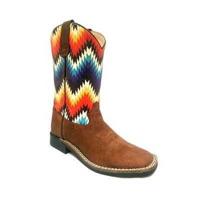 GIRLS SQUARE TOE POCONO WESTERN BOOTS 278-30K-CTR