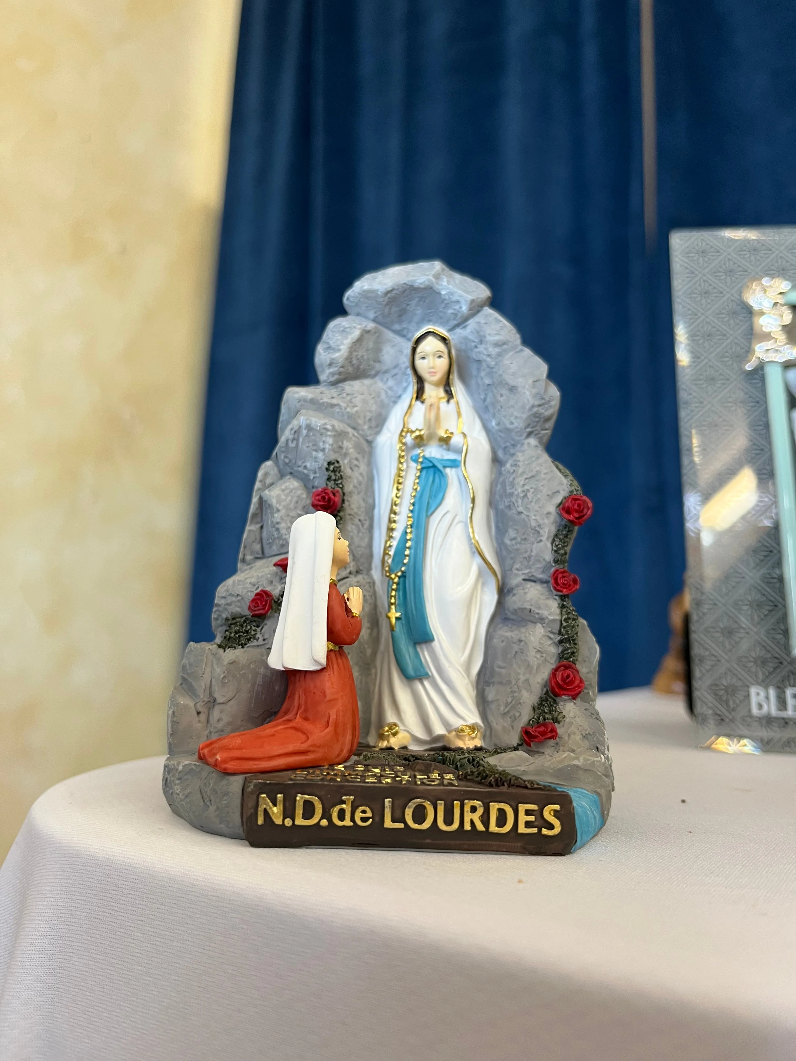 Grotto Statue direct from Lourdes, 13.5 centimeters