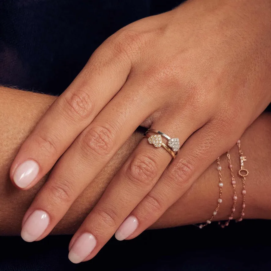 In Love Diamond Ring, White Gold, Size 5.25
