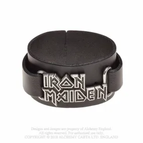 Iron Maiden - Logo Leather Wriststrap