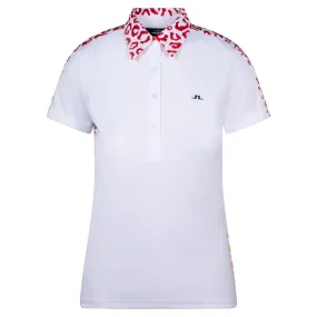 J Lindeberg Cara Ladies Golf Polo Shirt Leo Reflect Sunset