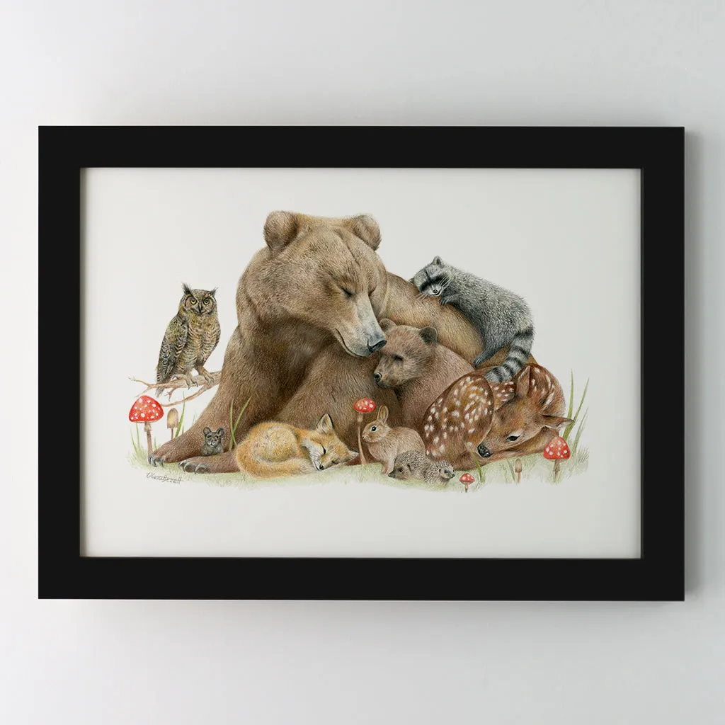 Limited edition 'Forest Friends' Print