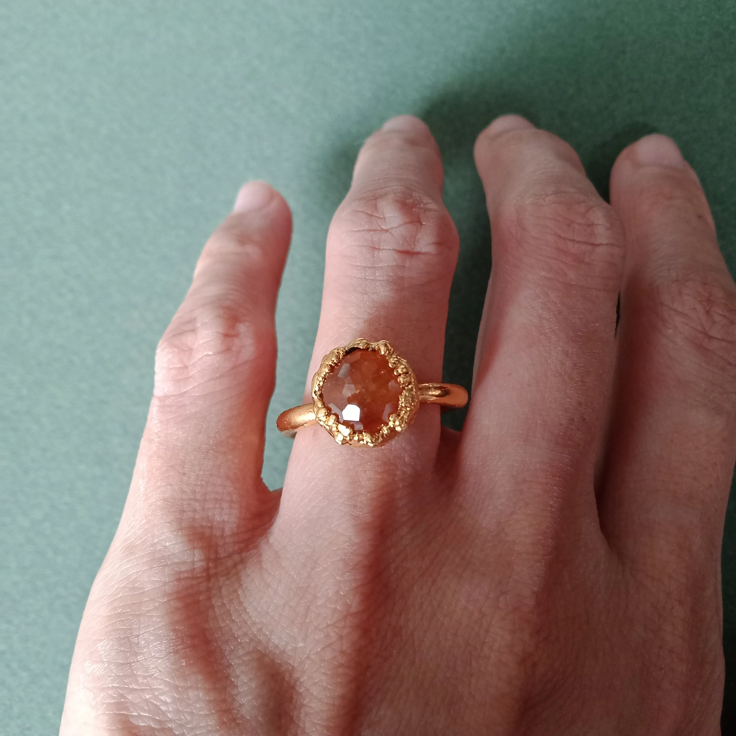Mandarin garnet ring