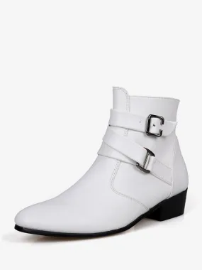 Men's Boots Chelsea Boots White Jodhpur Boots Ankle Boots