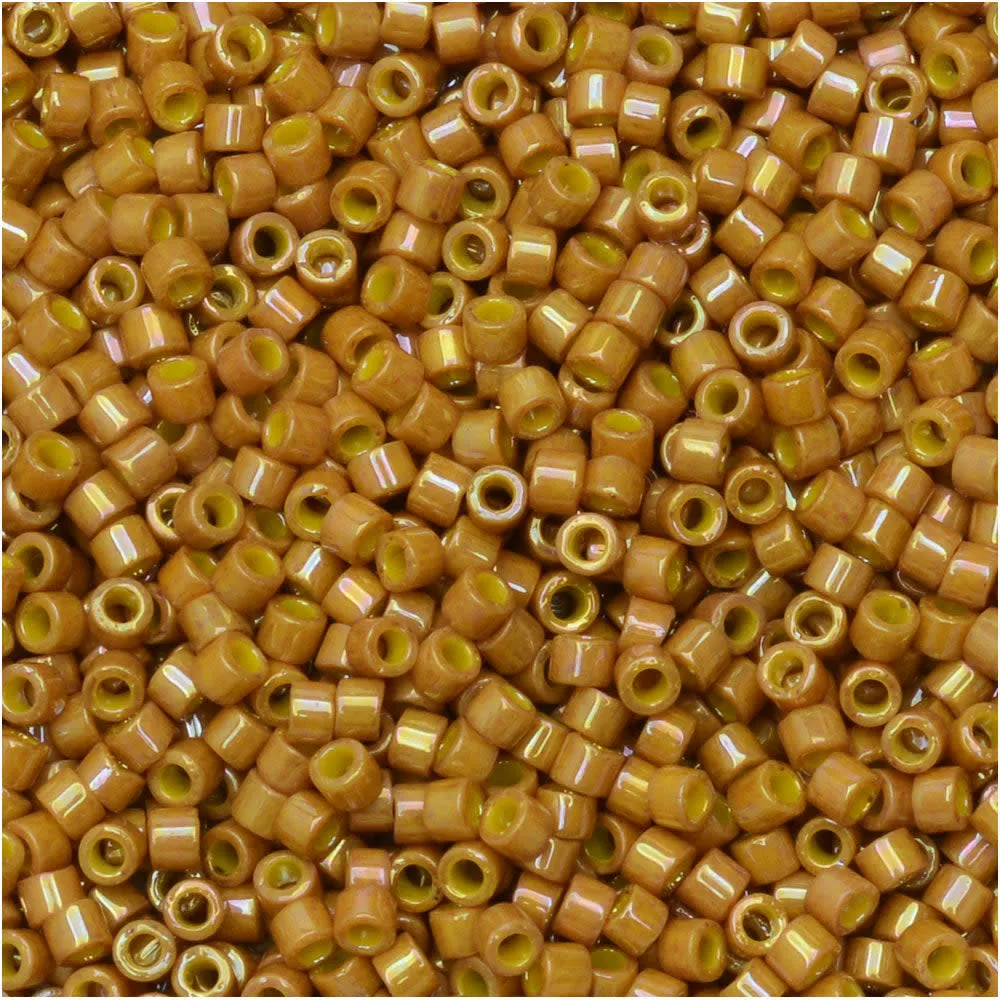 Miyuki Delica Seed Beads, 11/0 Size, #2272 Glazed Opaque Pistachio (7.2 Gram Tube)