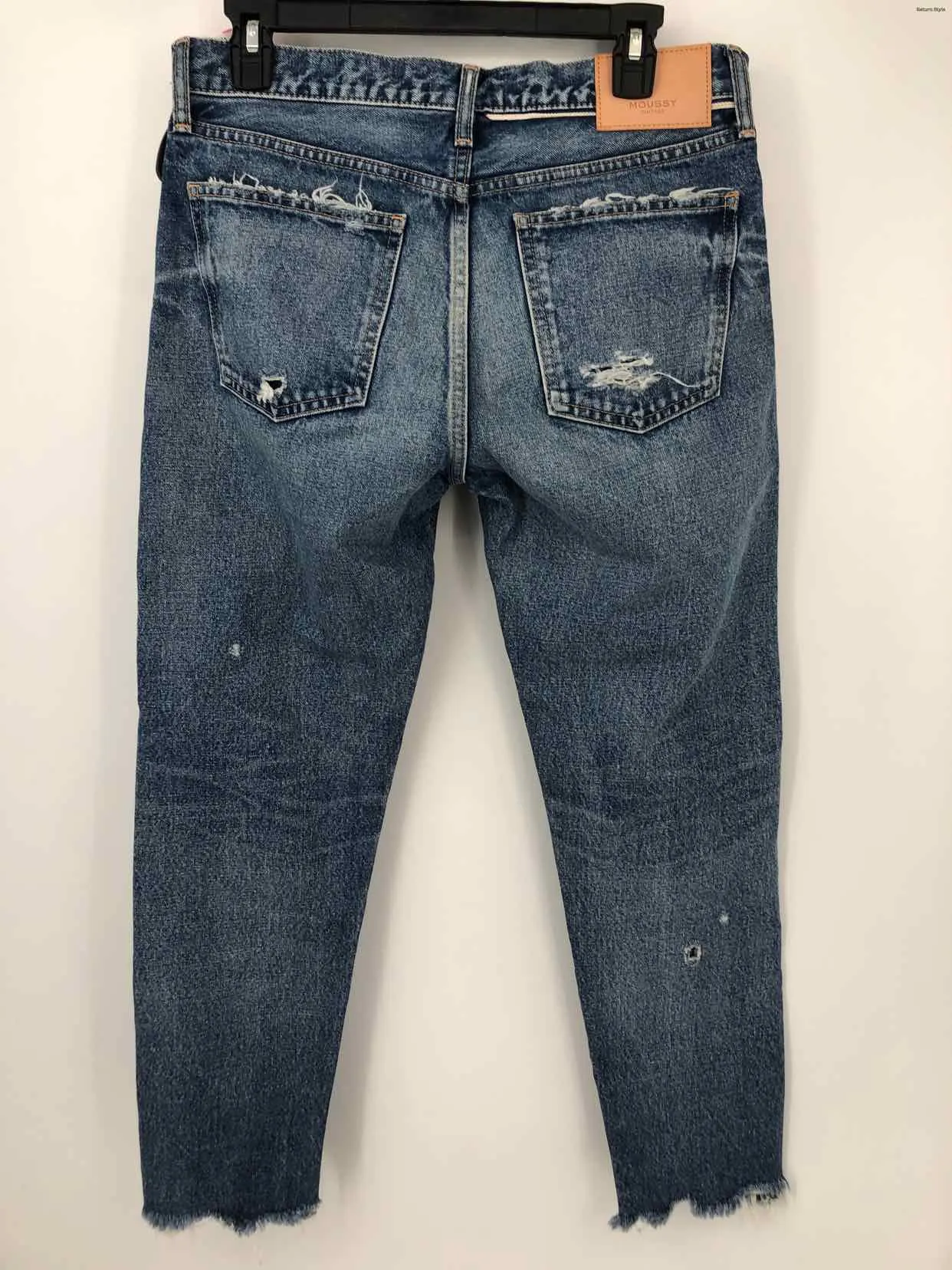 MOUSSY Blue Denim High Rise Straight Size 28 (S) Jeans