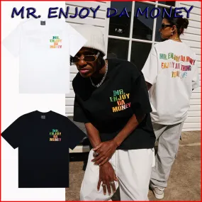 MR. ENJOY DA MONEY  |Crew Neck Unisex Street Style Cotton Short Sleeves Oversized