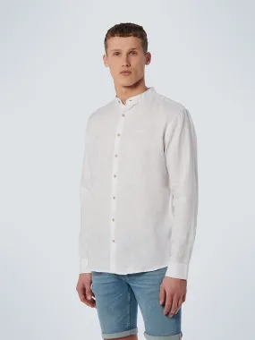 No Excess - Grandad Linen Shirt - White or Army Green