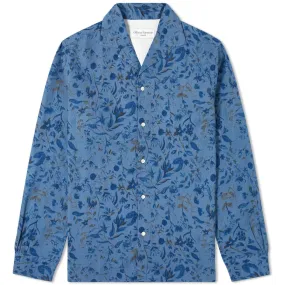 Officine Générale Dario Print ShirtDenim Blue