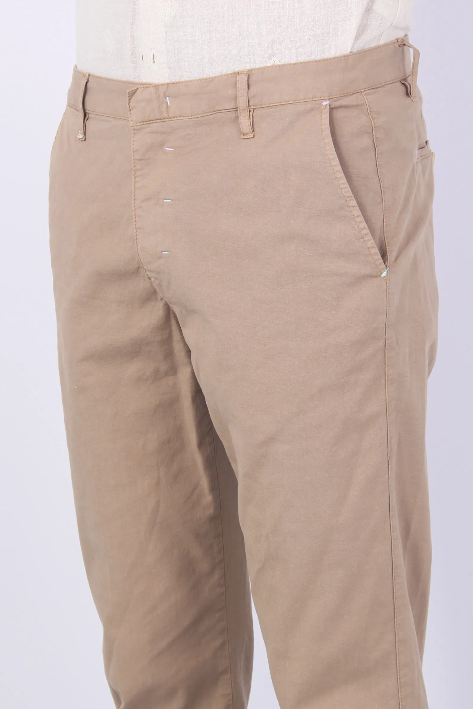 Pantalone Chino Misto Lino Coloniale