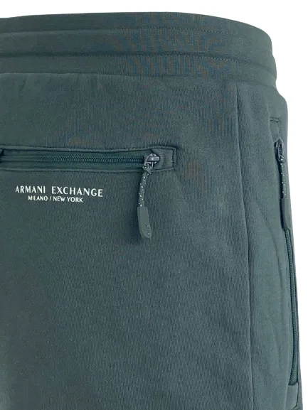 PANTALONE UOMO DI TUTA VERDE 100% COTONE