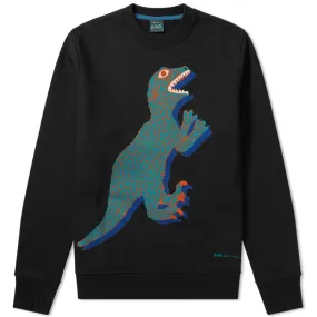 Paul Smith Dinosaur Print Crew SweatBlack