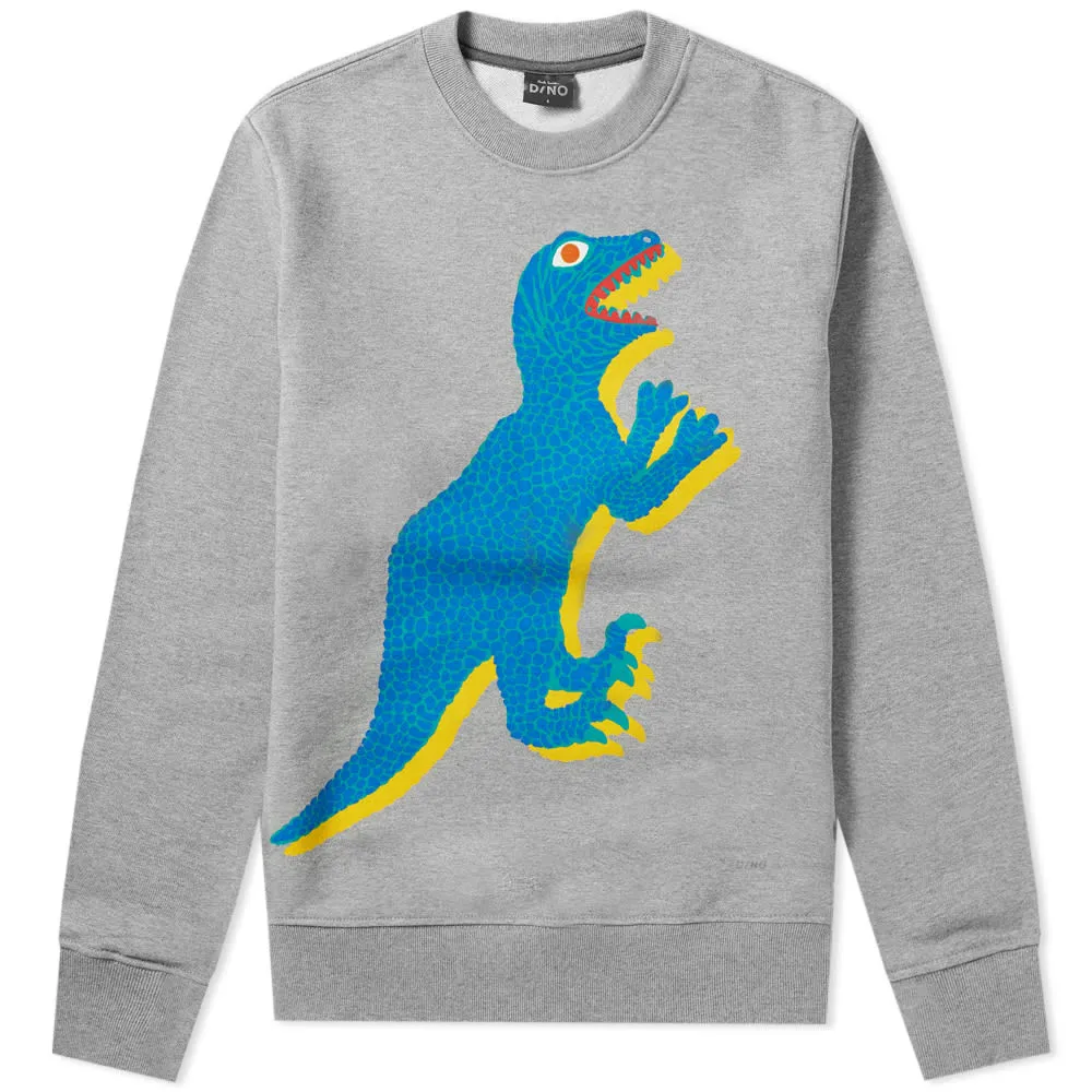 Paul Smith Dinosaur Print Crew SweatGrey