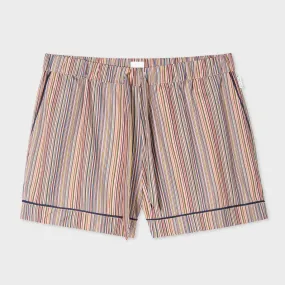 Paul Smith - Women's Signature Stripe Cotton Pyjama Shorts