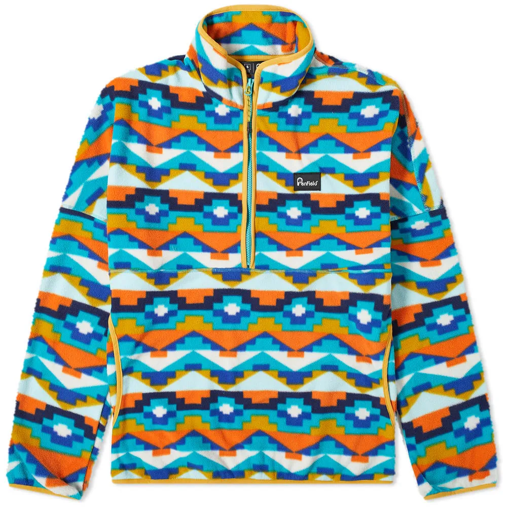 Penfield Melwood Geo FleeceTeal Print