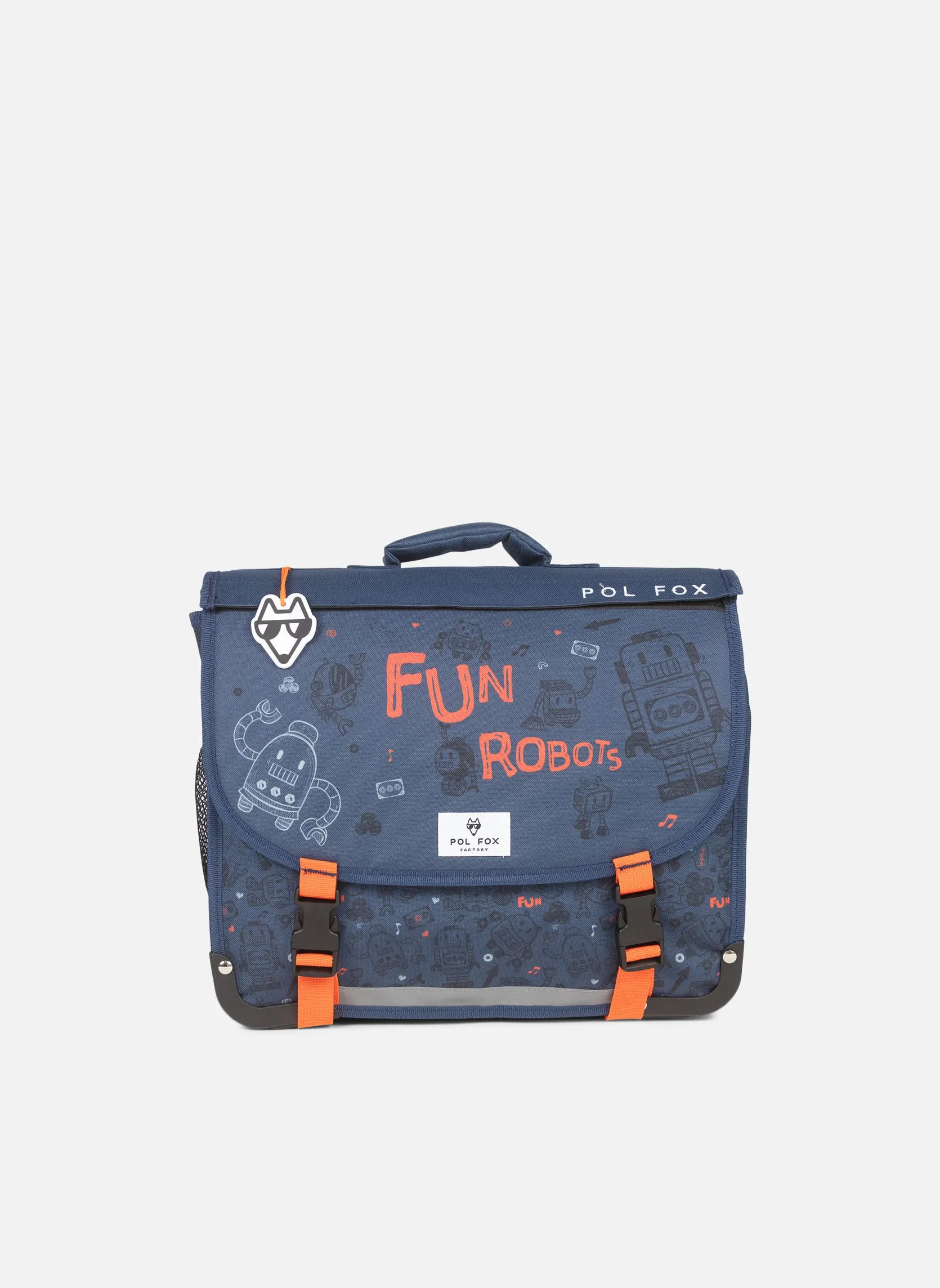 Pol FoxCartable 38cm ROBOT - Azzurro