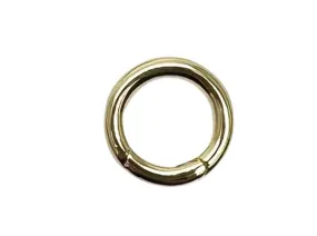Solid 14K 18K Gold 11.5mm Push Gate Round Pendant Holder Enhancer Annex Link M4029