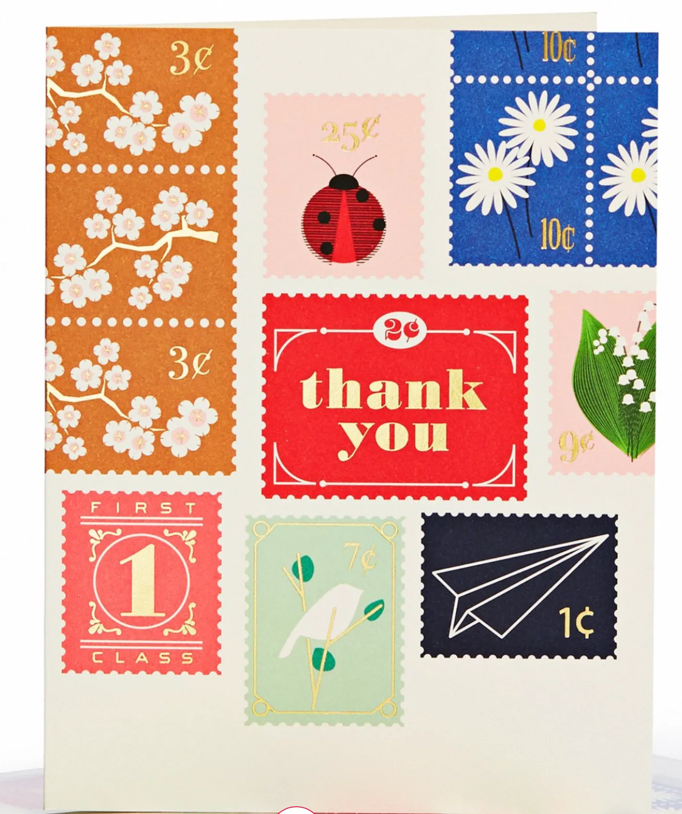 Stamps Thank You Card