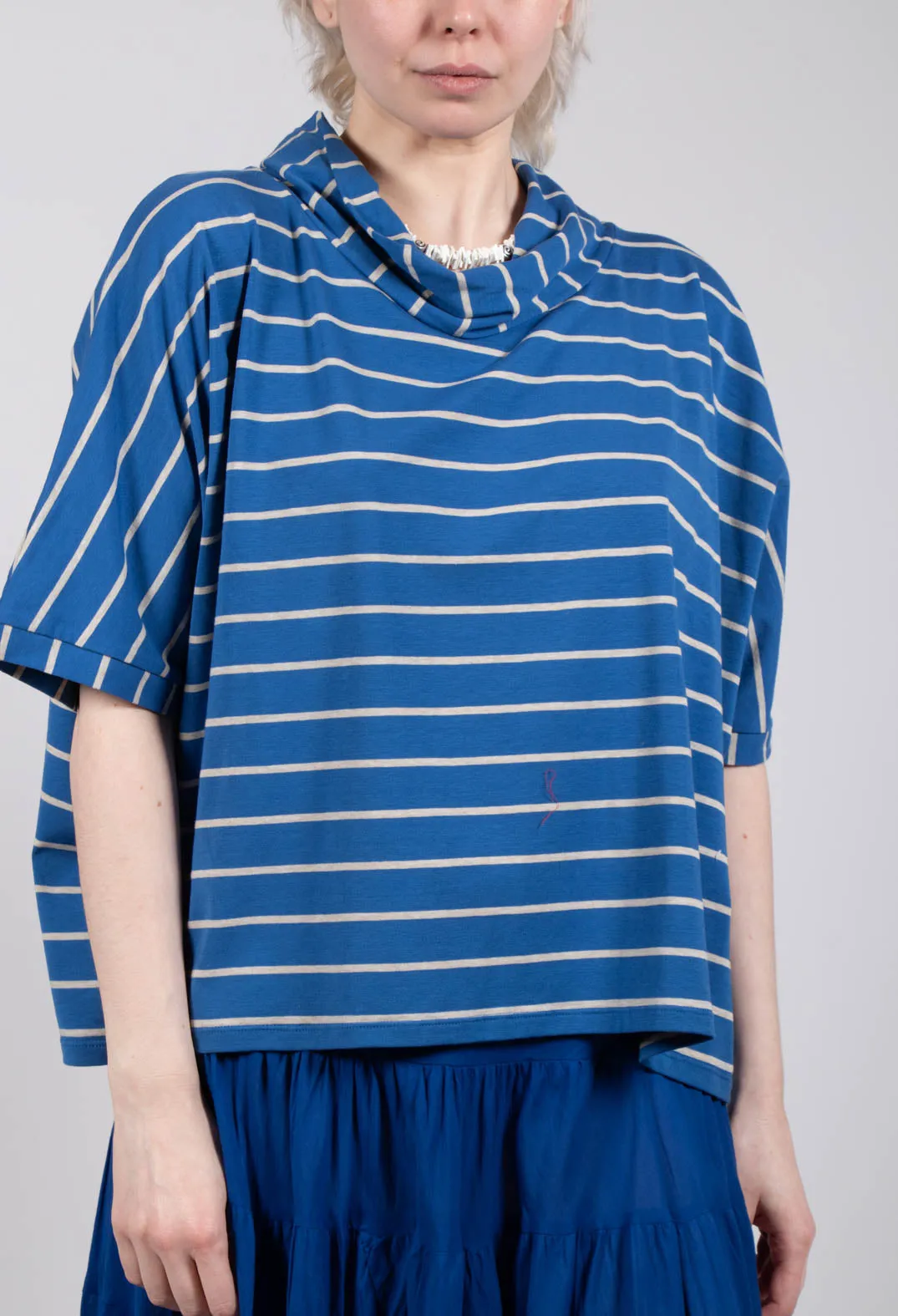 Striped Cotton Top in Sabbia