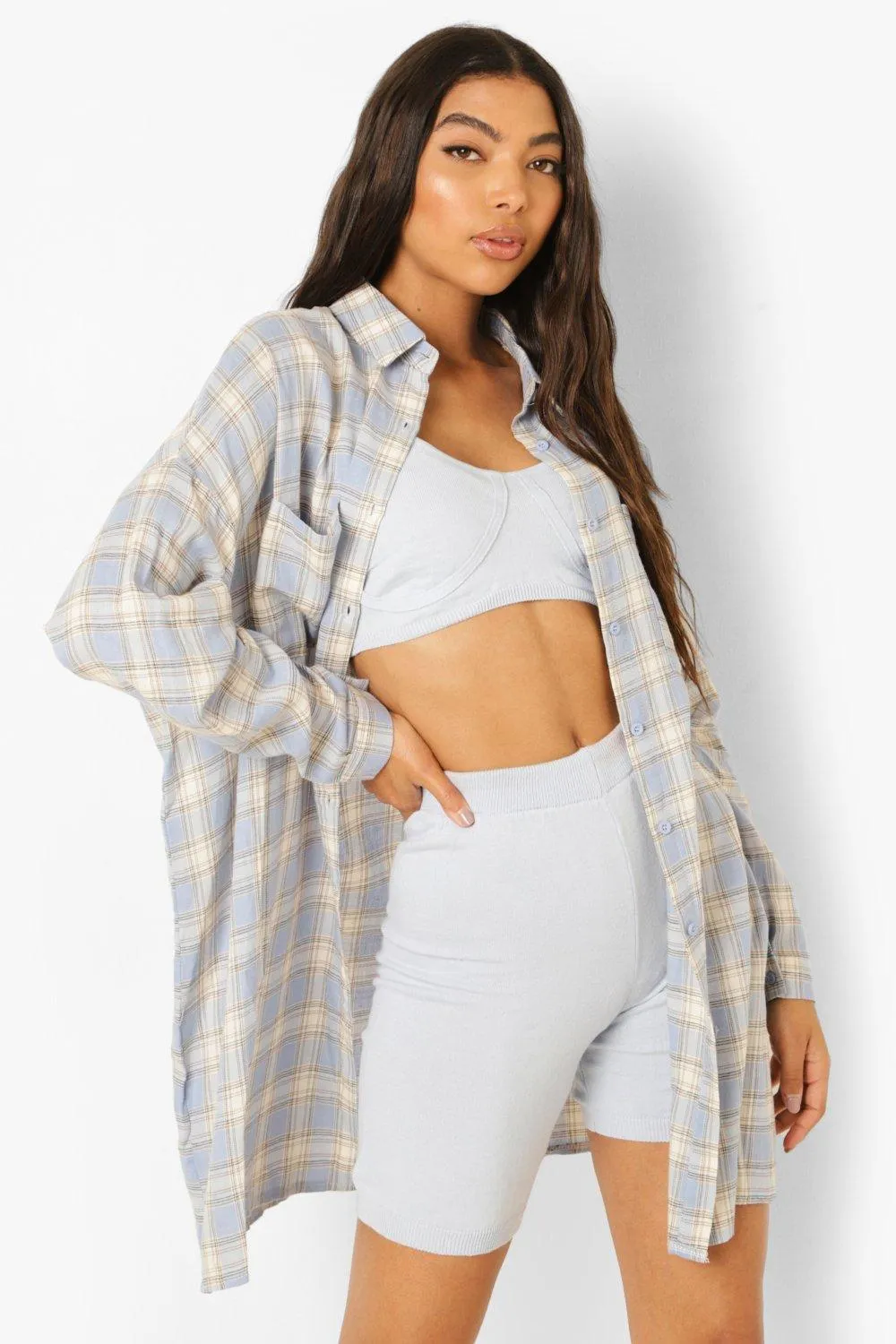 Tall Flannel Oversized Shirt