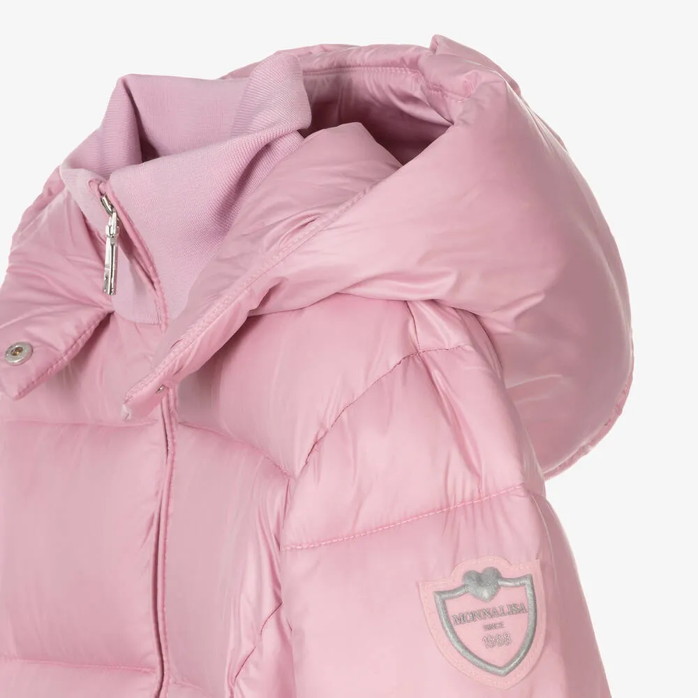 Teen Girls Pink Puffer Coat