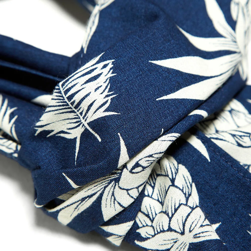 The Hill-Side Indigo Discharge Print ScarfPineapples