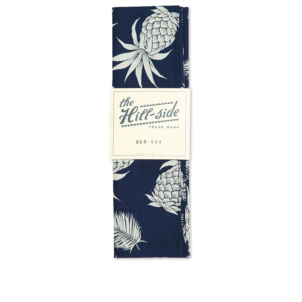 The Hill-Side Indigo Discharge Print ScarfPineapples