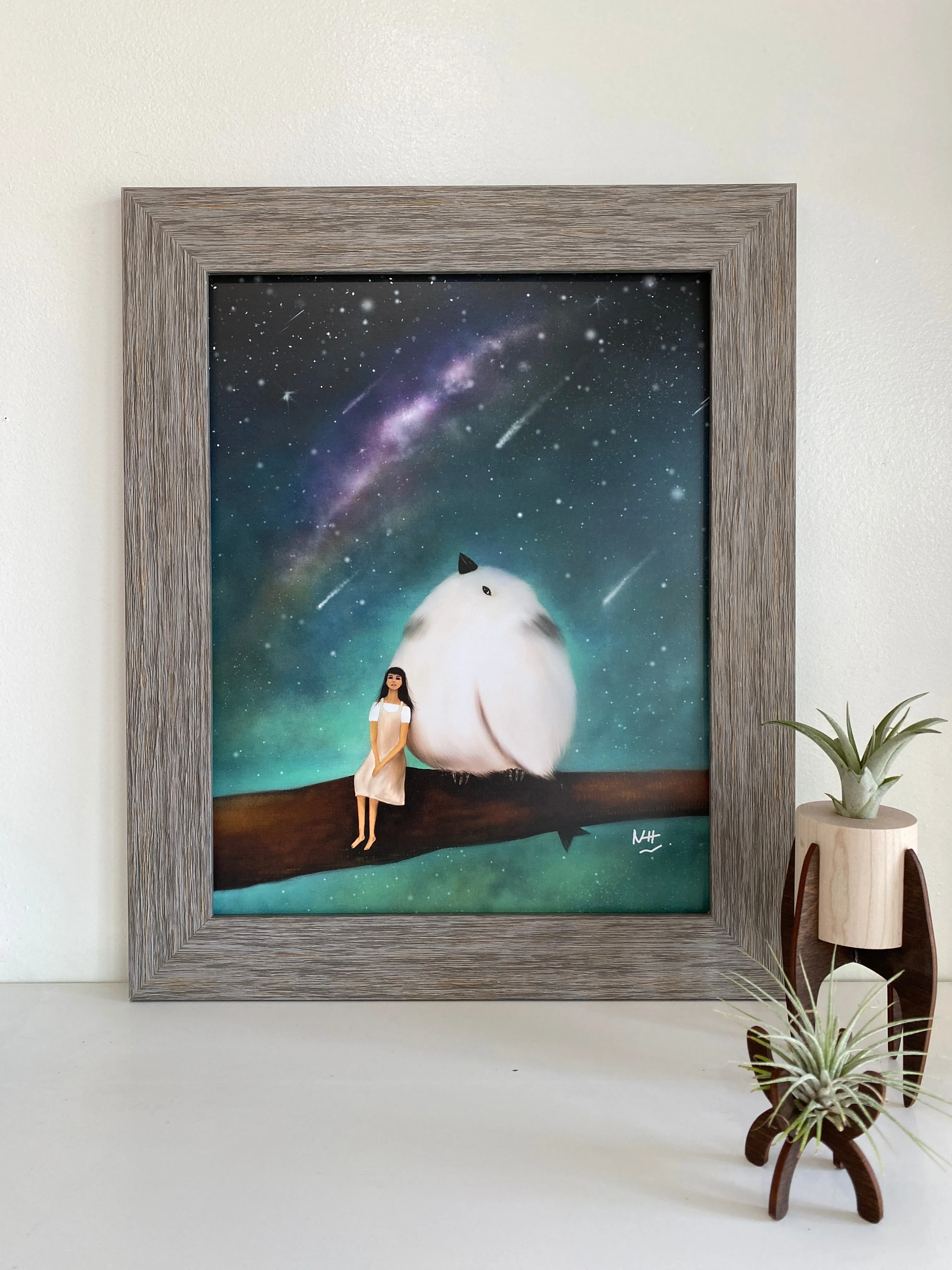 Under The MilkyWay: Art Print by Nina Hand