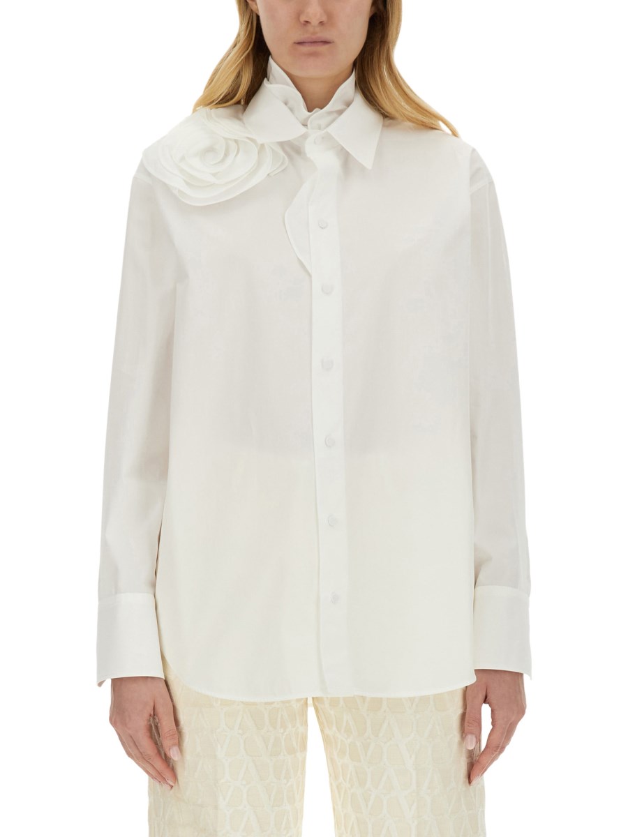 VALENTINO    COTTON POPLIN SHIRT