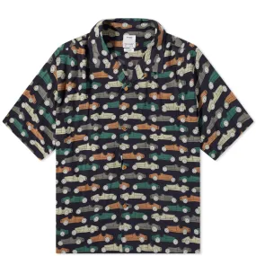 Visvim Car Print Caban Vacation ShirtBlack