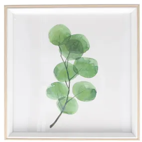 Watercolour Branch Natural Framed Print Square