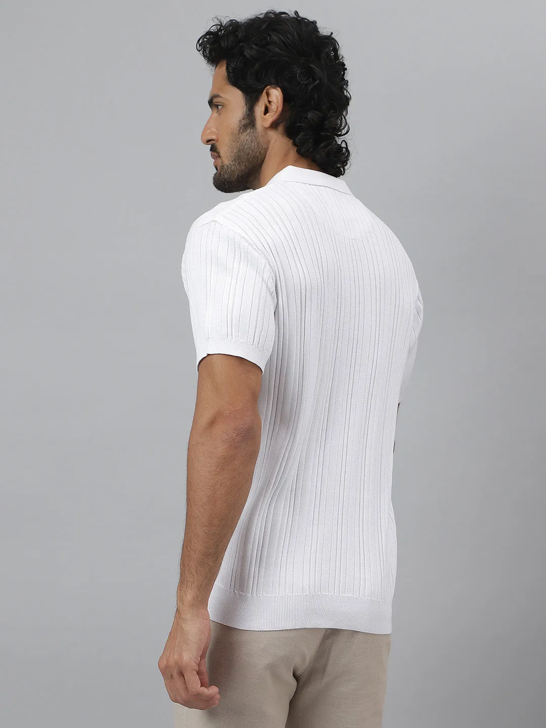 White Polo Cotton T-shirt - Ascend