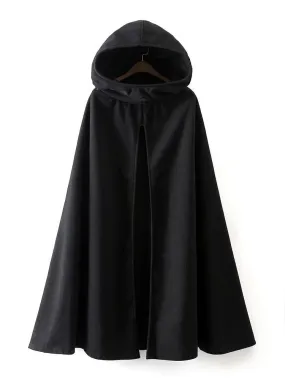 Women Coat Cape Hoodie Jacket Poncho Coat